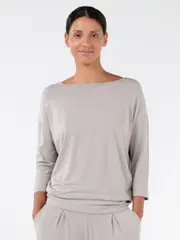 Modal Luxe Layer Tee 3/4 Sleeve - Paloma