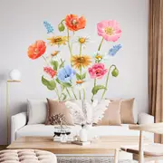 [Namly Design] Wallsticker - Colorful Wildflowers
