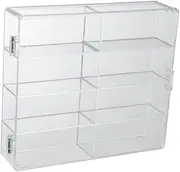 kokiya 1/32 Scale Model Cars Storage Case, Model Cars Showcase, Dustproof Multipurpose Storage Box for Collectibles Mini Figure
