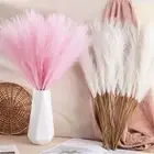 Lifelike Reeds Grass Simulation Flowers Floral Arrangement Artificial Pampas