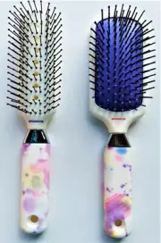 Spornette FLORAL BOUQUET HANDLE DESIGN Brush (MINI PADDLE / TUNNEL) FREE SHIP