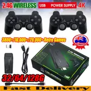 10000+ 4K HDMI TV Video Game Stick Retro Gaming Console w/ 2 Wireless ControllPB