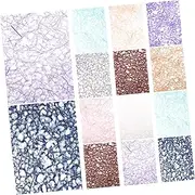 [COHEALI] 20 Sheets Collection Material Paper Floral Scrapbook Paper Art Tape Scrapbooking Supplies Handmade Paper Stickers for Scrapbooking Scrapbook Kit Decorative Tape Craft Supplies