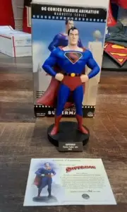DC DIRECT SUPERMAN CLASSIC ANIMATION MAQUETTE STATUE FLEISCHERS STUDIOS 1940'S