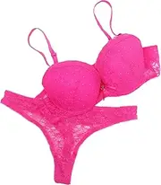 [TINEASUR] Fashionable Lace Bra Panty Set 80b Push up Bra Elastic Comfortable Lingerie