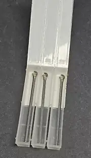 3pc SGS Pro ¼" Carbide Head Ball Rotary Burr 3¼" Length Sphere Machinist Mill