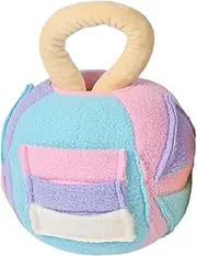 Dog Squeaky Plush Ball Toy - Cute Puzzle Brain Training Ball | Soft Stuffed Plush Balls Dog Snuffle Toy Cute Dog Puzzle Toys Interactive Treat Dispenser Ball for Dogs Stress Relief