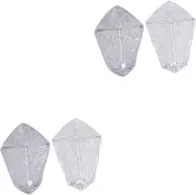 Baluue 2sets Hair Cap Gym Towel Fitness Towel Dry Hair Hat Shower Cap Polyester (Polyester) Grey 2pcs*2