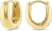 [Milla] 14k Gold Huggie Earrings or Sterling Silver Huggie Earrings for Women Multipack & Individuals - Ear Huggers Earrings for Women Trendy Y2K Earrings, Preppy Earrings - Lightweight & Hypoallergenic