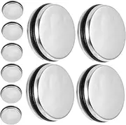 Practical 10-Pack Sink Stoppers Stainless Steel Drain Plugs for Washbasin Kitchen Sinks Leak-Proof