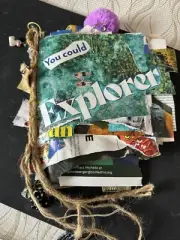 Artsy Junk Journal You Could Be A Explorer Roughly 8x7 Inches