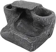 HAPINARY Turtle Basking Platform Resin Turtle Tank Accessory for Reptile Habitat Decor Natural Looking Climbing Area Durable Safe Aquarium Decoration for Aquatic Terrestrial Pets
