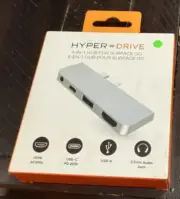 Hyper - 4-Port USB-C Hub - USB-C Docking Station for Microsoft Surface Go