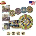 Durable Bohemian Style Dinnerware Set - 42 oz Each, Dishwasher & Microwave Safe