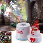 16 Dynamic Patterns Christmas Snowflake Projector Lights Outdoor Snowfall Light