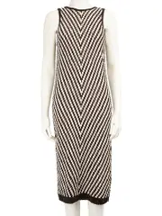 Striped Knitted Midi Dress