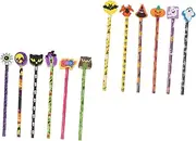 NAMOARLY Halloween Pencils Set of 12 Boys and Girls Pencils Erasers for Drawing and Writing Activities
