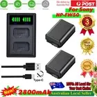 2x NP-FW50 Battery + Charger For Sony Alpha A3000 A3500 A6000 A6300 A6400 A6500