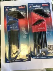 EKLIND 10609 9 Pc Metric and 13 pc 10213 regularHex Key Allen wrench Sets USA