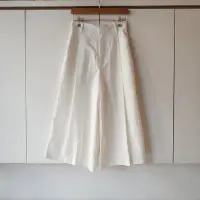在飛比找Yahoo!奇摩拍賣優惠-【米倉】二手女裝百貨專櫃品牌日本JEANASIS白色雪紡寬褲