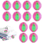 GkgWuxf Hair Remover Washing Balls - Laundry Scrubbing Balls for Drying Machine | 12x Home Washer Lint Extractors Tool for Hotel, Apartment, School