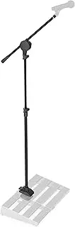 D'Addario XPND Pedal Board Mic Stand - Guitar Pedalboard Accessories - Works With XPND 2 and Most 2 Row, Rail Style Pedalboards