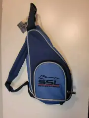 SS&L Equestrian Paddock Boot Bag Blue Carrying Case w/Shoulder Strap & Handle