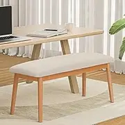 Dining Bench Upholstery Seat Wooden Chair 106cm Modern Furniture Home Decor