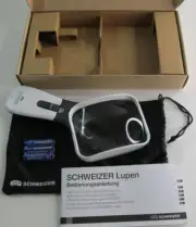 SCHWEIZER ERGO-LUX MP 3X 6500K LIGHTED MOBILE POCKET MAGNIFIER LOW VISION AID