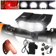 Solarstorm 20000LM LED MTB Bike Light Bicycle Torch Front&Rear Lamp Rechargeable