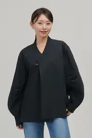 Half-moon Sleeve Blouse Jeogori