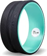 Chirp Wheel Back Stretcher w/Sweat-Resistant Foam Padding, 12" Gentle Body Roller, Satisfying Roller Wheel, Targeted Muscle Yoga Wheel, PVC-Free Roller Wheels, Deep Massage Stretching Equipment