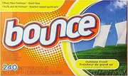 Bounce Outdoor Fresh Sheets, 240 Count Boxes (Pack of 3)