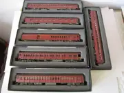 Lot of 6 PRR Spectrum 1920's HO Pennsylvania Passenger Cars W/ Lighted Interiors