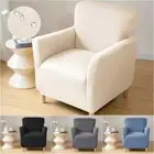 1pc Armchair Cover Elastic Club Sofa Slipcover Single Sofa Cover for Living Room