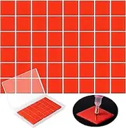 100 Pcs Diamond Art Wax, Red Painting Glue Clay DIY Diamond Embroidery Wax Tool Set with Storage Box for Embroidery Accessories Tool Set, Diamond Dot Projects (1 in)