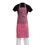 EDLP Whites Water Resistant Apron Red/White Stripe