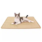50x90cm Cat Scratcher Board Pet Scratching Mat Natural Sisal Sofa Couch Protector Pad Beige