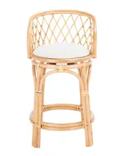 Safavieh Yuta Rattan Counter Stool with Cushion NoSize NoColor