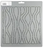 Quilting Stencil Flowing Lines Block Wave Quilt Pattern 8" Wavy Block Template