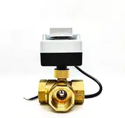 Brass Motorized Ball Valve Manual-Automatic Integrated Electric Three-Way Three-Wire Two-Control 220VAC 1Pcs (Size : 3/4inch, Color : 220VAC) (Color : 220vac, Size : 1/2inch) (Color : 220vac, Size :