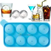Silicone 3D Ball Shape Ice Cube Ball Mold Ice Cream Maker Chocolate Mold+Funnel
