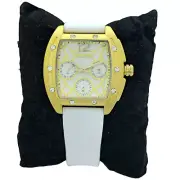 COOSSA ORIGINAL Special Edition Women's Tonneau 35MM Gold/White Day-Date Watch