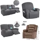 Recliner Sofa Cover 1 2 3 Seater Elastic Slipcovers Living Room Armchair Covers