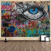 Graffiti Wall Tapestry Art Decor Blanket Curtain Hanging Home Bedroom Living Room Decoration Polyester