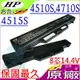 HP 電池(原廠8芯)-惠普 4510S，4515S，4710S/CT，4510S/CT，4515S/CT，HSTNN-IB1D，HSTNN-XB89，4510，4710，4710S，HSTNN-IB88，HSTNN-IB89，HSTNN-I62C-7，HSTNN-I61C-5，HSTNN-I60C-5，HSTNN-OB89，HSTNN-W79C