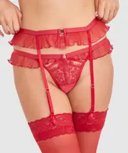Night Games Deja Vu Suspender - Red