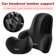 Memory Foam Neck Pillow and Lumbar Back Support Cushion Car Seat Back Pillow