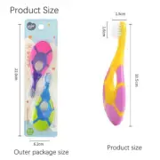 Baby Toothbrush For 0-3 Years, Safe And Sturdy, Toddler Oral Care Teether Brush