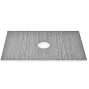 Waterproof Shower Tray Kit with Central Drain - Easy Install & Leak-Proof Design